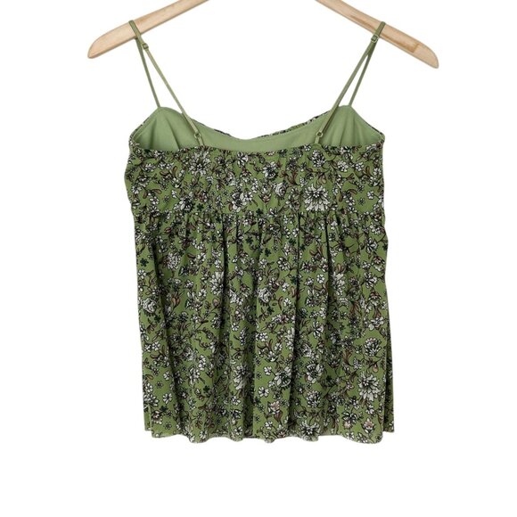 VTG Y2K Speechless Floral Spaghetti Strap Smocked Empire Waist Babydoll Top M - Picture 8 of 15